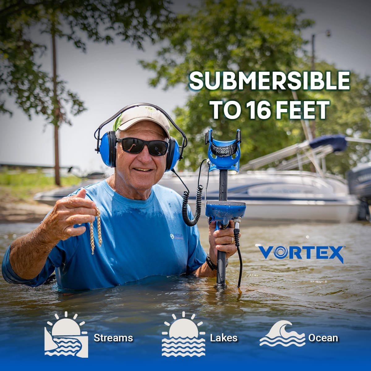 İstanbul Garrett Vortex VX7 Dedektör - Multi-Salt ayarı, tuzlu kum ve değişken sahil zemininde daha kararlı arama için değerlendirilir.